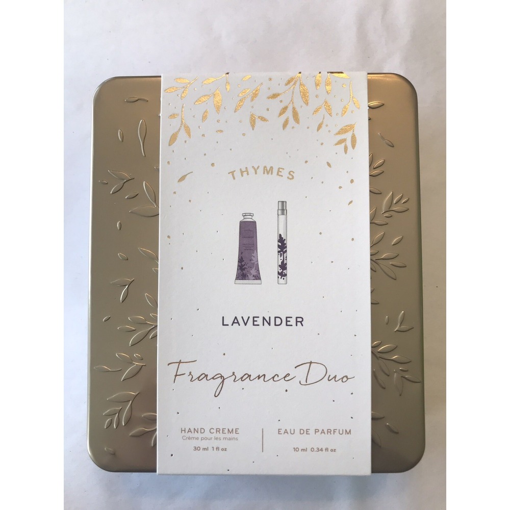 THYMES Lavender Fragrance‎ Duo Eau de Parfum Spray 10ml & Hand Creme 30ml  NIB